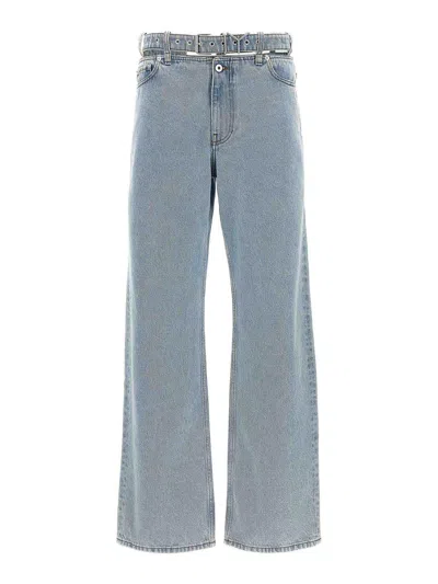 Y/PROJECT BELTED JEANS