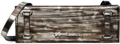 Y/project Black Accordion Bag In Oxidated Mirror