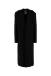 Y/project Y Project Women Black Cotton Coat In Black