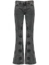 Y/project Evergreen Hook And Eye Slim Denim Jeans In Black
