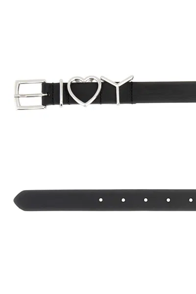Y/project Black Leather Belt