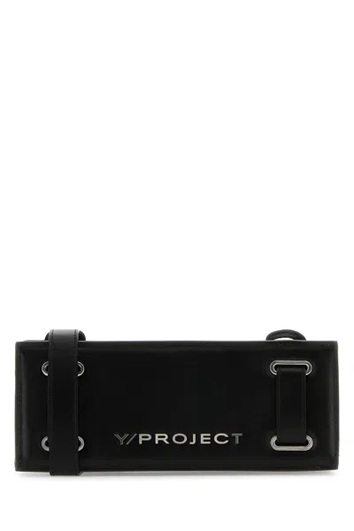 Y/project Black Leather Crossbody Bag