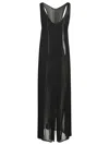 Y/project Sheer Sleeveless Dress In Black