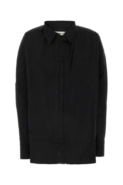 Y/PROJECT BLACK POPLIN OVERSIZE SHIRT