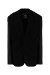 Y/project Y Project Women Black Stretch Twill Oversize Blazer In Black