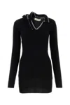 Y/project Y Project Black Wool Mini Dress In Black