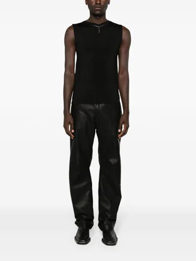 Y/PROJECT BLACK Y CHROME JERSEY TANK TOP