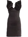 Y/project Black/purple Denim Mini Dress
