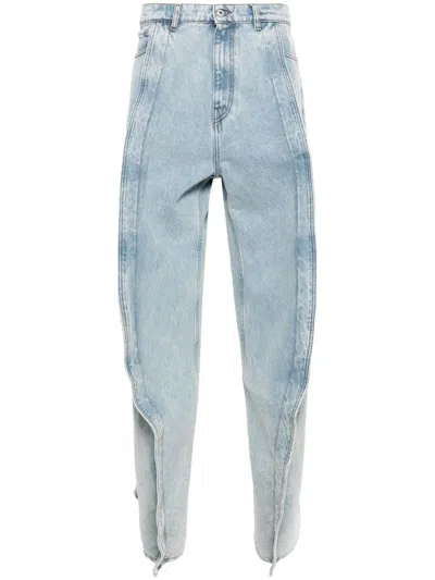 Y/project Evergreen Banana Cotton Jeans In Blue