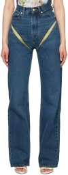 Y/PROJECT BLUE CUT OUT JEANS