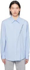 Y/PROJECT BLUE PINCHED SEAM SHIRT