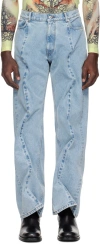 Y/PROJECT BLUE WIRE JEANS