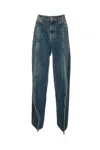 Y/project Buttoned Jeans In Vintage Blue