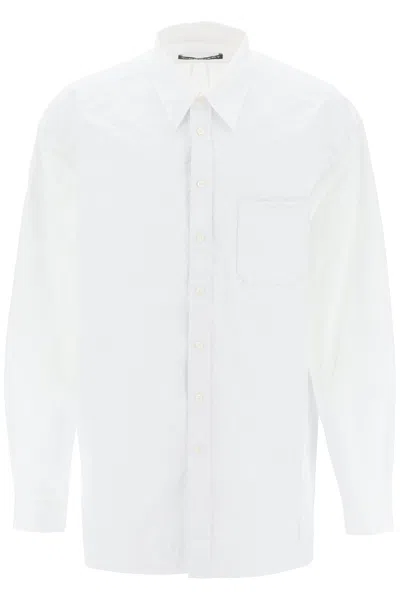 Y/project Camicia Scrunch In Bianco