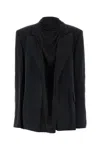 Y/project Y Project Charcoal Cupro Oversize Blazer