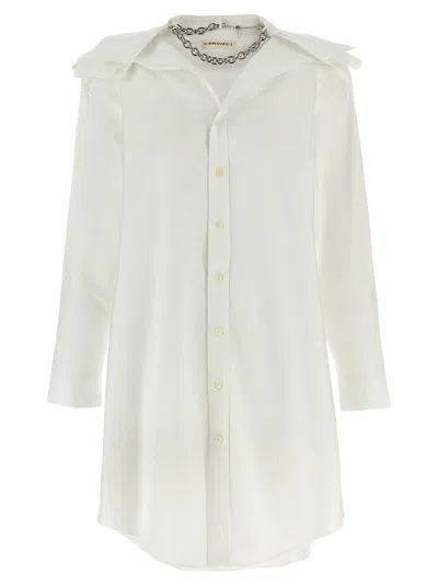 Y/project Shirt Dress In White