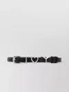 Y/PROJECT CHOCKER LEATHER HEART-SHAPED BUCKLE