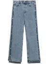 Y/project Light Blue Denim Collapsed Waist Jeans In Blue