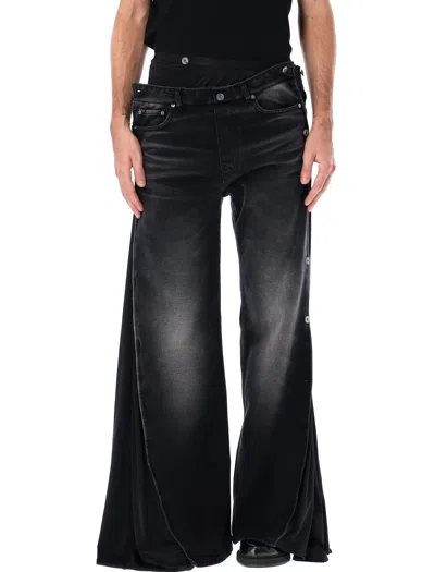 Y/project Reimagined Collapsed Waist Jeans For Men In Faded Black