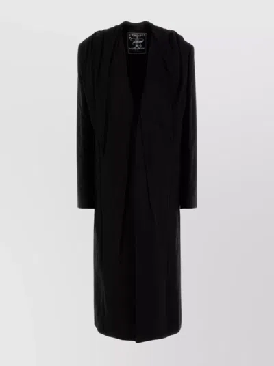 Y/PROJECT COTTON COAT WITH HOODED DESIGN AND LONGLINE SILHOUETTE