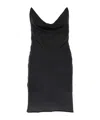 Y/project Satin Slip Dress For Elegant In Black