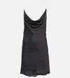 Y/project Y Project Satin Slip Dress For Elegant In Black