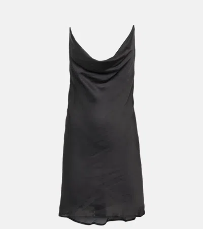 Y/project Cowlneck Slip Dress In Black