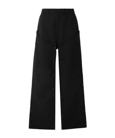 Y/project Detachable-panel Trousers In Black