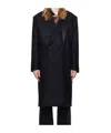 Y/project Double-breasted Coat In Black