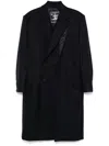 Y/project Double-front Coat In 蓝色