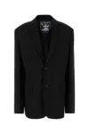 Y/project Y Project Women Black Stretch Jersey Oversize Blazer In Black