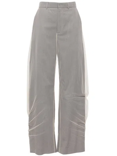 Y/project Drapierte Hose Im Layering-look In Nude