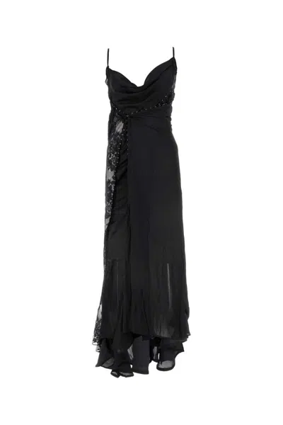 Y/project Hook And Eye Long Dress In Black