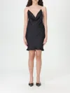 Y/project Black Invisible Strap Minidress In Black