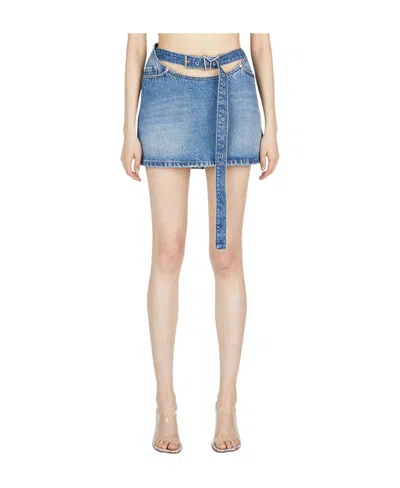 Y/project Emblem Skirt In Nude