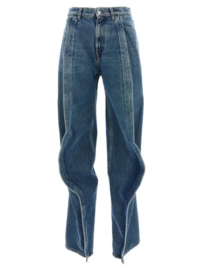 Y/project Evergreen Banana Jeans In Blue