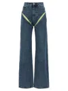 Y/project Men Evergreen Cut-out Jeans In Blue