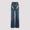 Y/project Men Evergreen Cut-out Jeans In Evergreen Vintage Blue
