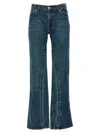 Y/project Staple Hook And Eye Denim With Pockets In Blue