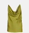 Y/project Evergreen Invisible Strap Satin Camisole In Schwarz