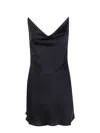 Y/project Satin Slip Dress For Elegant In Black