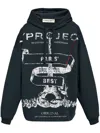 Y/project Black Cotton Sweatshirt In 绿色