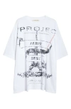 Y/PROJECT Y/PROJECT EVERGREEN PARIS' BEST OVERSIZE ORGANIC COTTON GRAPHIC T-SHIRT