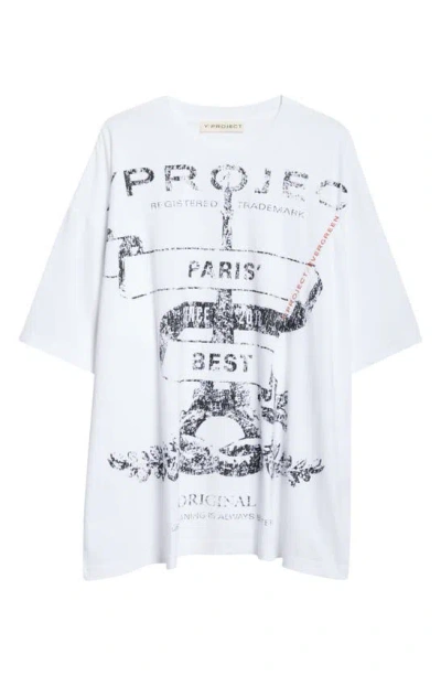 Y/project Evergreen Paris T-shirt In White