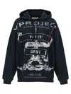 Y/project Black Cotton Sweatshirt In Black