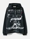 Y/project Evergreen Paris' Best Printed Hoodie In Black