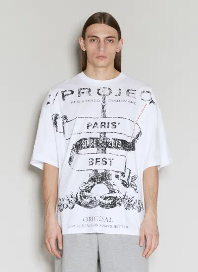 Y/project Evergreen Paris Best T-shirt In White