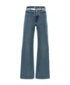 Y/project Evergreen Y Belt Wide-leg  Jeans In Blue