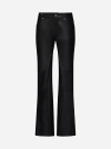 Y/PROJECT FAUX LEATHER TROUSERS