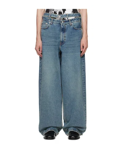 Y/project Five-pocket Jeans In Blue